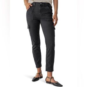 Johnny was pete greta poplin cargo pant black size 6 ( 10)